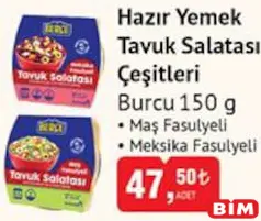 BURCU HAZIR YEMEK TAVUK SALATASI ÇEŞİTLERİ 150 G